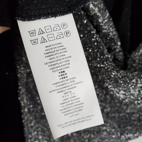 NWT MICHAEL KORS METALLIC TWISTED KNIT DRESS - Picture 4 of 7